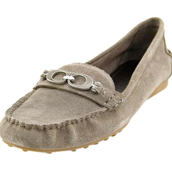 Coach Fortunata suede leather slip on size 9.5 - Picture 1 of 12